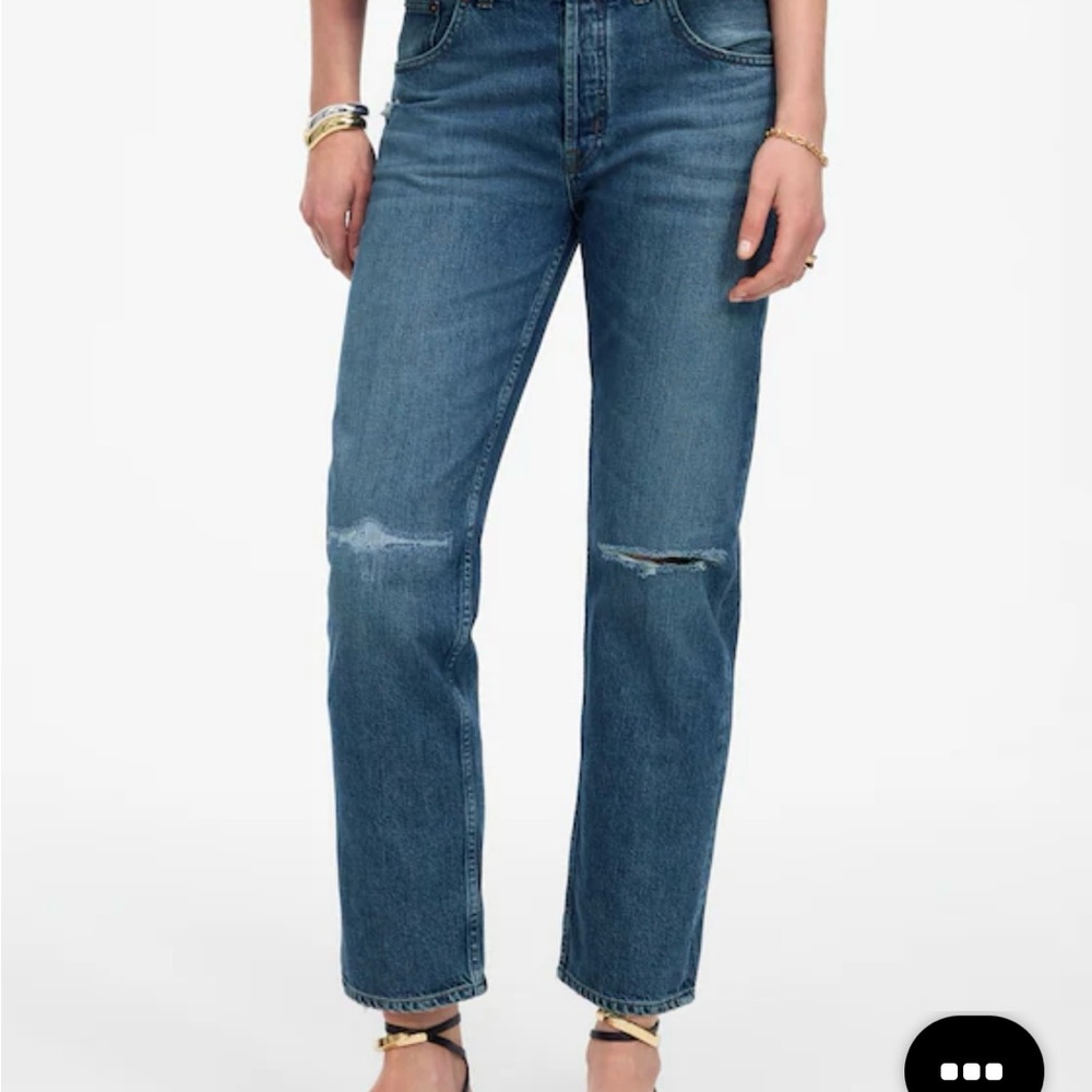 Madewell The Dean Easy Straight Crop Jean